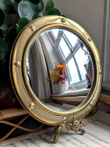 Vintage round porthole mirror - porthole,