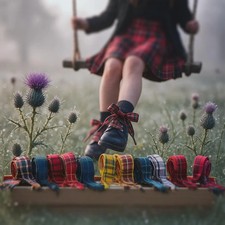 Flat 10mm & 16mm Tartan 75cm-150cm....... UK SELLER