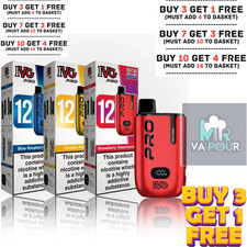 IVG Pro 12 Vape Kit & Replacement Refill Pack | Rechargeable Vape | E-Cig