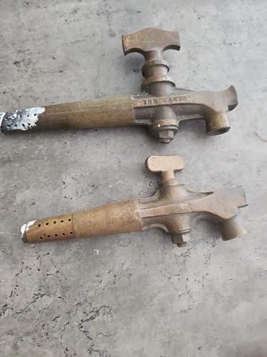 Antique brass beer barrel tap - brass,