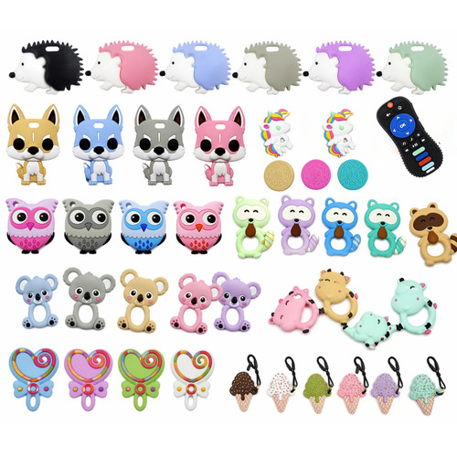 Baby teether toy silicone - silicone, chew