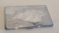 Vintage 1930's Chrome Map of
