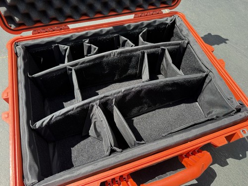 Peli 1600 case orange with - case, lid