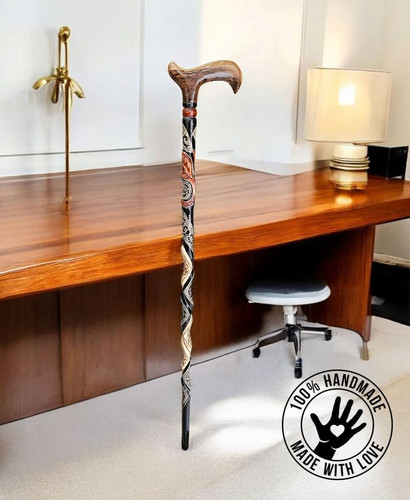 Personalized handcarved snake - personalized,