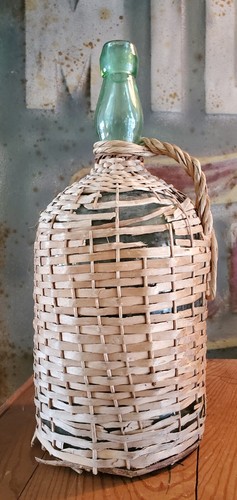 Antique basket wicker - basket,