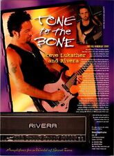 1997 VINTAGE 8X11 PRINT Ad FOR RIVERA GUITAR AMP WITH ARTIST STEVE LUKATHER TOTO