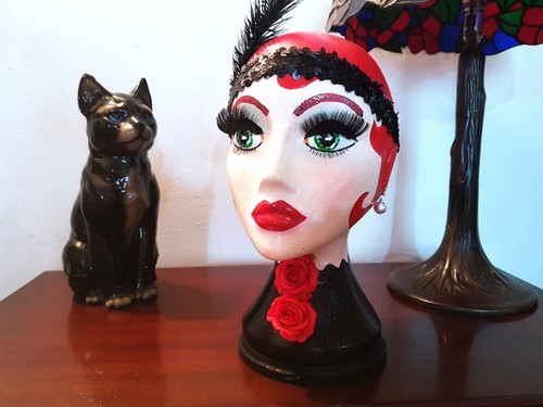 Hand painted art deco - hand,