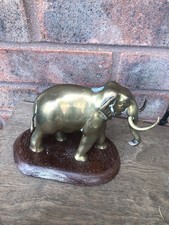 Vintage Heavy Brass Elephant
