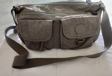 Kipling Large Grey Unisex Crossbody Bag