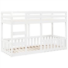 Bunk Bed Loft Bed Kids Bed Frame Mattress Foundation Solid Wood Pine vidaXL