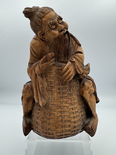 Antique bamboo root carving - antique,