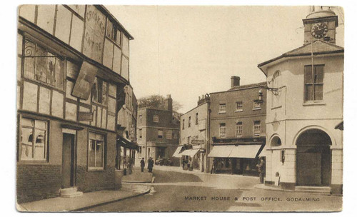 Postcard market house - postcard,