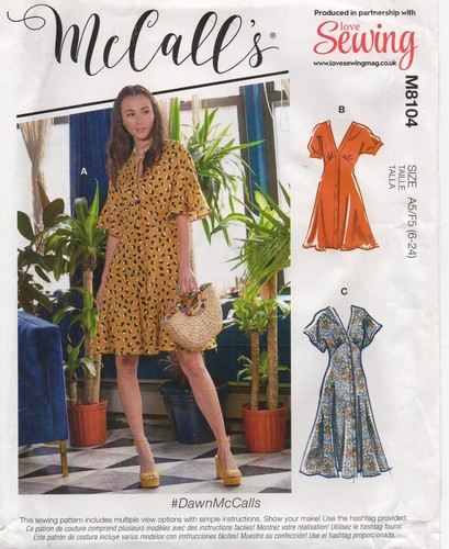 Mccalls sewing pattern 8104 - pattern,