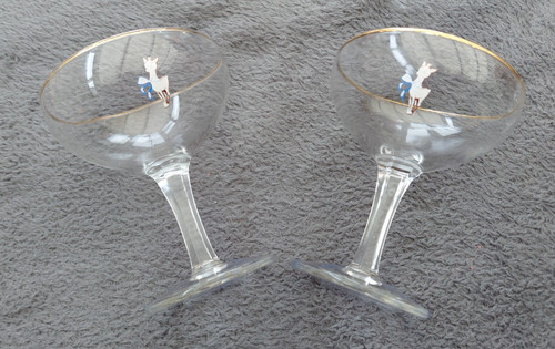 Vintage babycham glasses - vintage,