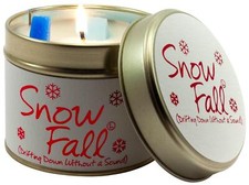 Lily Flame - Scented Candle Tin - Snow Fall - UK MADE