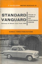 Standard Vanguard Series III from 1955 Olyslager Motor Manual No 42 1963