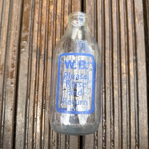 Milk bottle advertising - bottle,