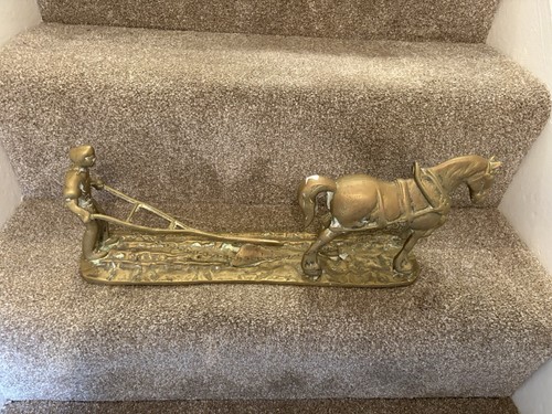 Farmer horse plough - &, ornament