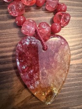 Lola Rose Dolce Red  Heart Necklace