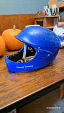 Shred Ready Standard Full Face Kayak Helmet Blue Sparkle Adjustable Sizing