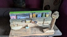 Seaside Beach Scene Christmas Gift Handmade Driftwood Cottage Ornament