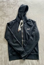 Superdry Men's Orange Label Zip Hoodie Jacket Size XL Grey