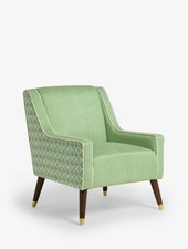 NEXT Nina Campbell Green Ikat Diamonds Rosebery Accent Chair RRP £350