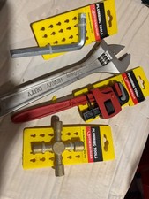 ROTHENBERGER TOOLS 300MM ADJUSTABLE WRENCH. STILSON, 4 WAY KEY. RADIATOR SPANNER