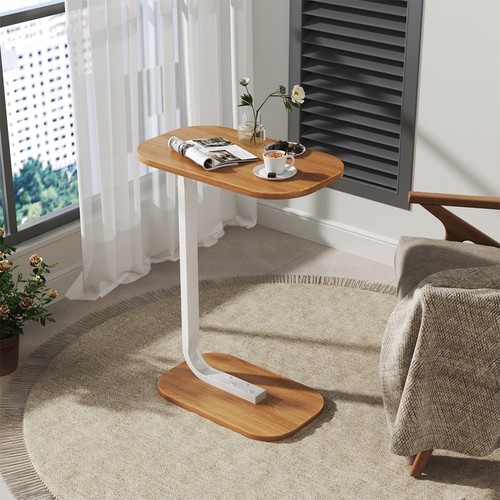 Shaped side table - side, laptop
