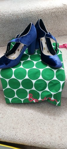 Boden blue velvet shoes - boden,