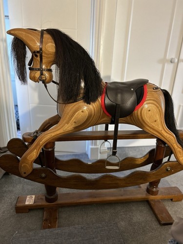 Wooden handmade rocking horse - handmade,