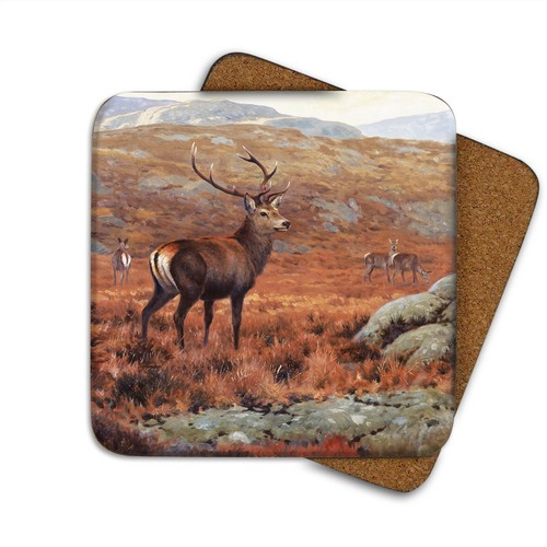 Highland stag coaster julian - stag,