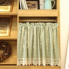 Gingham Plaid Curtains with