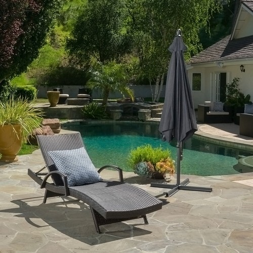 Patio parasol sunshade - 3m,
