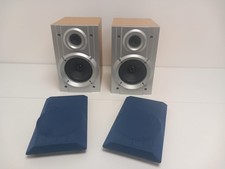 Pair of Goodmans Micro 1440 Bookshelf Speaker System Brown Wired Wooden 20w