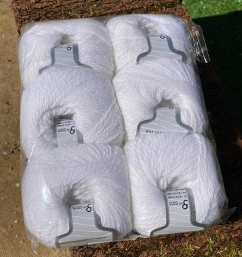 Ice angora yarn white 50gr - white, 6