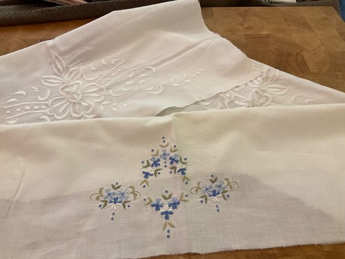 Embroidered fabric - x,