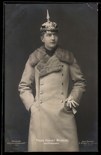 Postcard prince august wilhelm - postcard,