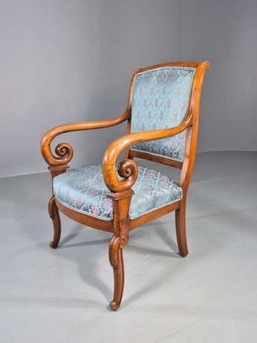 Antique mahogany arm - antique, chair