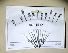 Pack of 11 Stainless Steel Hat Pins