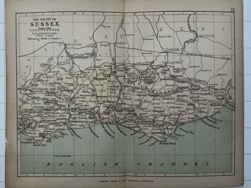Sussex 1878 original antique - -,