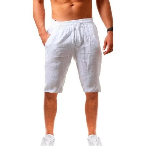 Men linen shorts casual - shorts,