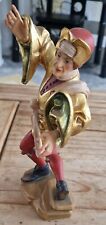 VTG Oberammergau Toni Baur Carved Wood Morris/Moriscan Dancer FIGURINE READ