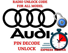 Audi Radio Code Unlock Code Service RNS-E Plus + Symphony Concert 2 Chorus