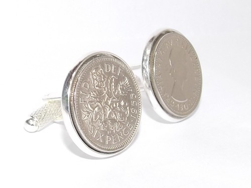 1958 68th birthday sixpence - 1958,