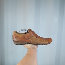 UK 10 - Diesel Vintage Y2K 00s Brown Leather Mens Shoes Trainers ZC7