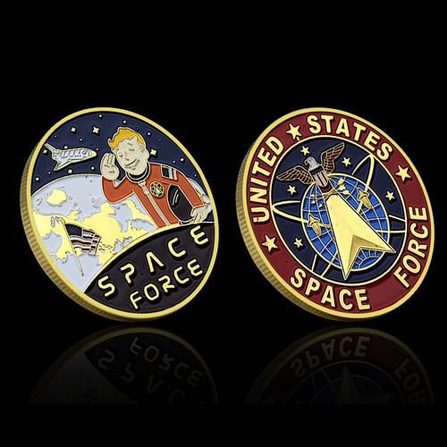 Space force challenge coin - space,