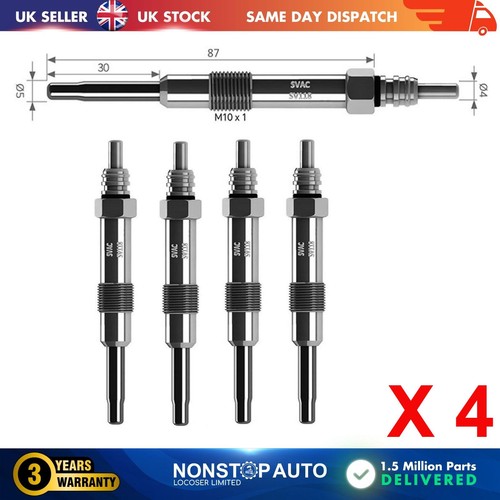 Glow plugs for - 4x, fiat