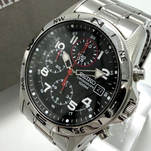 Seiko chronograph watch black - seiko,