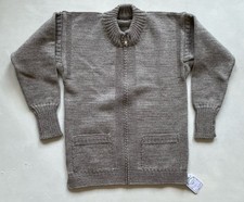 NOS Vtg Women’s Le Tricoteur Nautical Guernsey Gansey Zip Up Cardigan